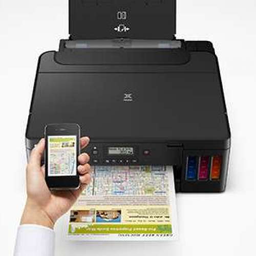 少用新款機無影印合個人業務用2個墨盒4色Canon G5070 printer無盒(加墨式打印機支援...