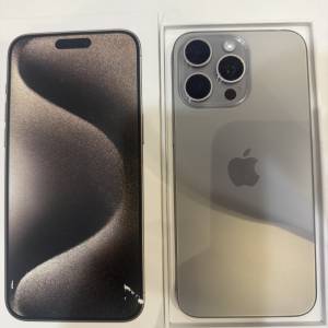iPhone 15pro max512gb,港行原色鈦金屬，電池健康度88，完美冇花，冇修冇拆，有套有...
