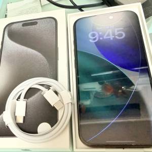 86%🔋港行｜有盒｜有線｜iPhone 15 pro 256g Black Titanium