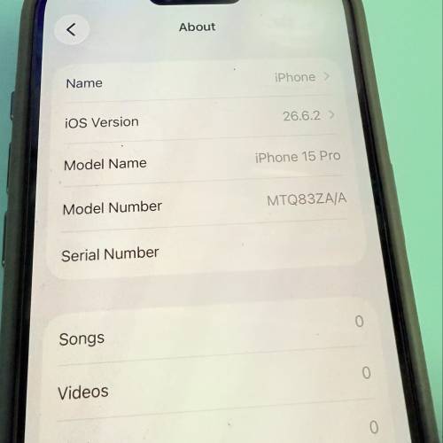 86%🔋港行｜有盒｜有線｜iPhone 15 pro 256g Black Titanium