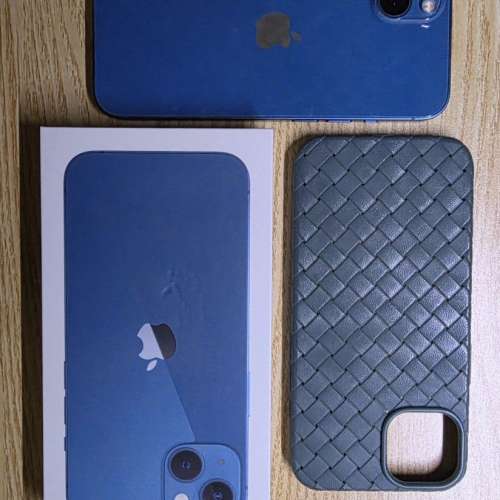 Apple iPhone 13 Blue with Case and Box