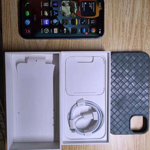 Apple iPhone 13 Blue with Case and Box
