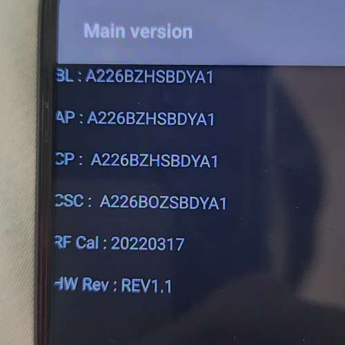 香港行貨Samsung Galaxy A22 黑色 6+128gb 5G 3卡槽6.6吋屏幕