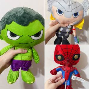 睇下文‼️《買一得三》歐美全新正版 Marvel Avengers Hulk & Thor Reversible Plush