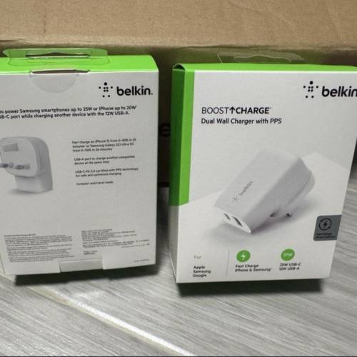 全新 💯 bekin 充電器 37w  BOOST&uarr;CHARGE iphone samsung