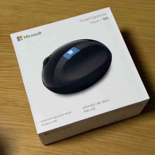 100% New 全新 Microsoft 微軟 Sculpt Ergonomic Mouse 人體工學 無線滑鼠