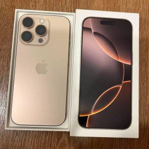 iPhone 16pro 256gb,港行金色鈦金屬，電池健康度90，完美冇花，冇修冇拆，所有功能...