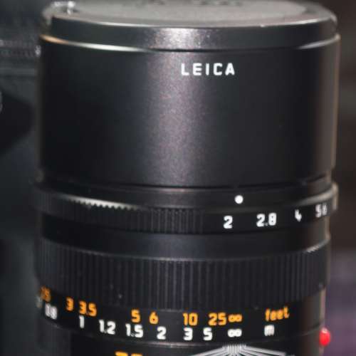 Leica 徠卡 75/2 summicron APSH E49 11637 for m mount 可轉 Nikon CANON olympus...
