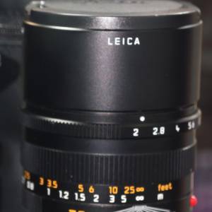 Leica 徠卡 75/2 summicron APSH E49 11637 for m mount 可轉 Nikon CANON olympus...