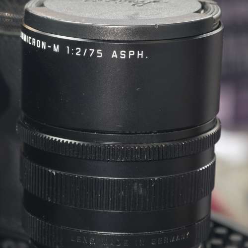 Leica 徠卡 75/2 summicron APSH E49 11637 for m mount 可轉 Nikon CANON olympus...
