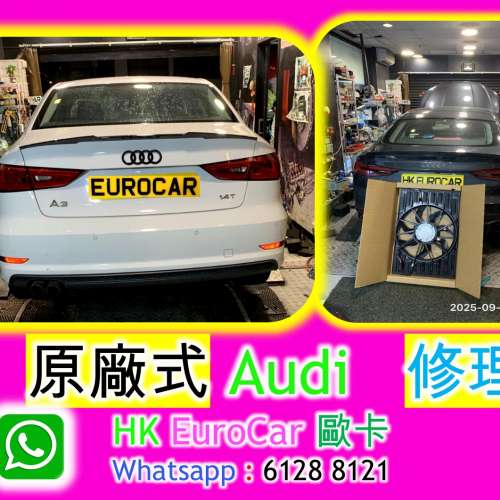 Audi  更換 冷氣泵 汽車 冷氣維修更換 冷氣泵 散熱網