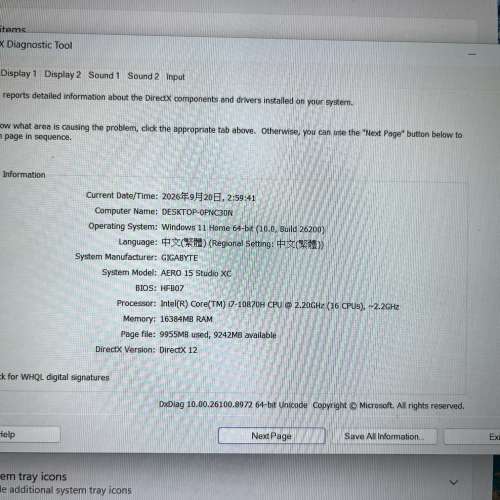 Gigabyte AERO 15 XC OLED 4k 144hz  i7 3070