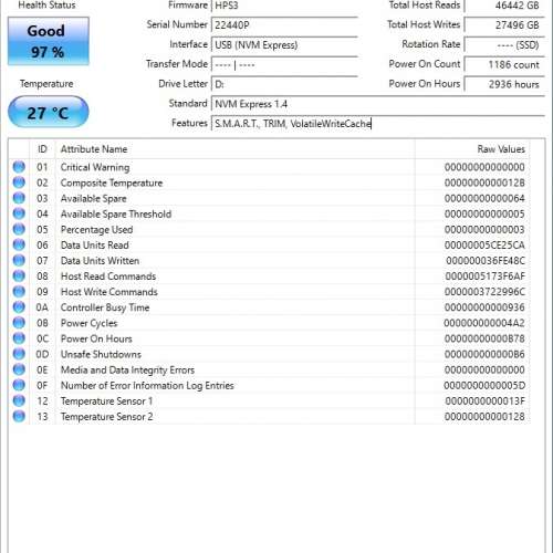 512GB Western Digital PC SN740 NVMe PCIe Gen 4x4