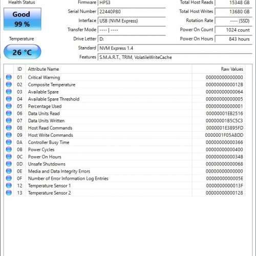 512GB Western Digital PC SN740 NVMe PCIe Gen 4x4