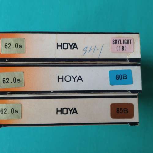 Hoya filter 62mm, Total : 3塊 , $180