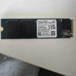 WD SN530 2TB NVMe SSD 笔记本拆机盘