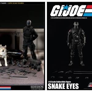 義勇群英 G.I. Joe 1/6 Sideshow Snake Eyes with Timber / THREEZERO Snake Eyes