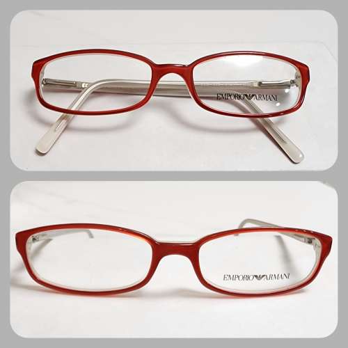 Emporio Armani 眼鏡框 古典款式 658 595 全新庫存  Made in Italy NOS