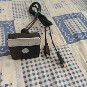 PC 電腦外置桌面開關按鈕 / 桌面開機鍵 連 PCI 擋板連接線 PC Desktop Power Butto...
