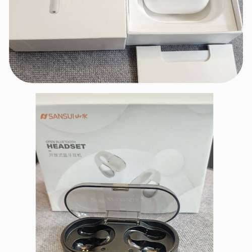 SANSUI 夾耳式藍牙耳機 + Airpods 4(ANC)