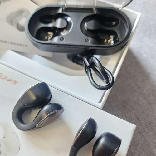 SANSUI 夾耳式藍牙耳機 + Airpods 4(ANC)