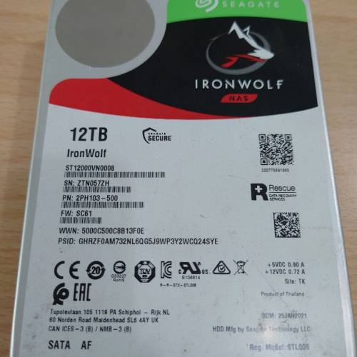 Seagate Ironwolf NAS 12TB