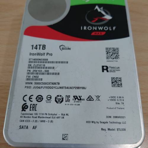 Seagate Ironwolf NAS 14TB