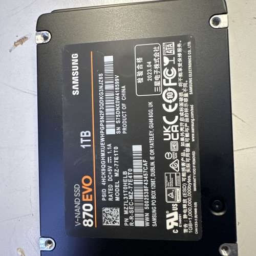 Samsung 2.5 1tb ssd 870evo ssd