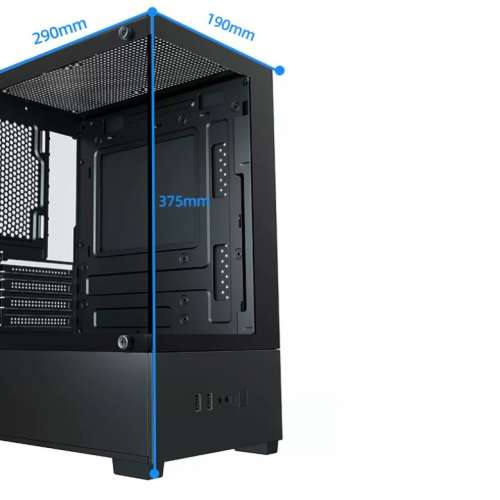 全新透明電腦機箱 安MATX 主板,大火牛