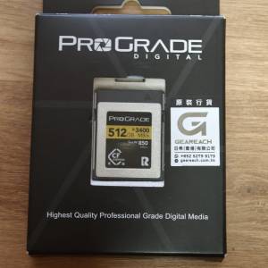 Prograde Digital CFexpress Type B 4.0 Memory Card Gold 記憶卡 512GB [R:3400 W...