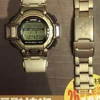 稀有中古鈦金屬casio protrek.triple sensor PRT 610