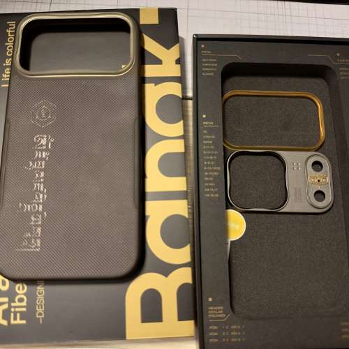 BangK Aramid Fiber Case for iPhone 17 Pro Max Carbon Fiber Kevlar