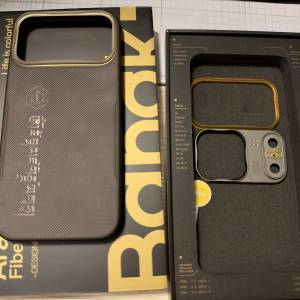 BangK Aramid Fiber Case for iPhone 17 Pro Max Carbon Fiber Kevlar