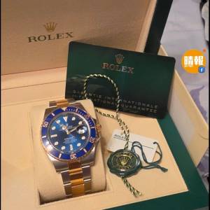 ROLEX Submariner Date Oystersteel and Yellow Gold 全新勞力士間金藍水鬼 41mm