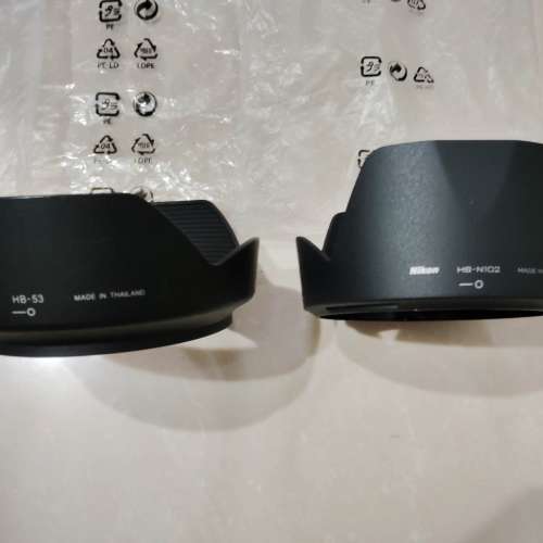 全新Nikon原廠蓮花狀遮光罩四款~~HB-28、HB-32、HB-53、HB-N102