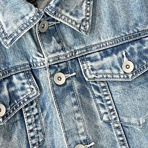 日本潮牌 Roshell 男装Classic 4袋 淺藍仿舊洗水色牛仔褸 Denim Jacket Smart Casua...