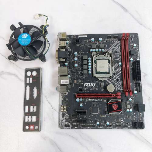 Intel i7 7700T ES QKYL 35W + MSI H110M GAMING 主機板 連 風扇