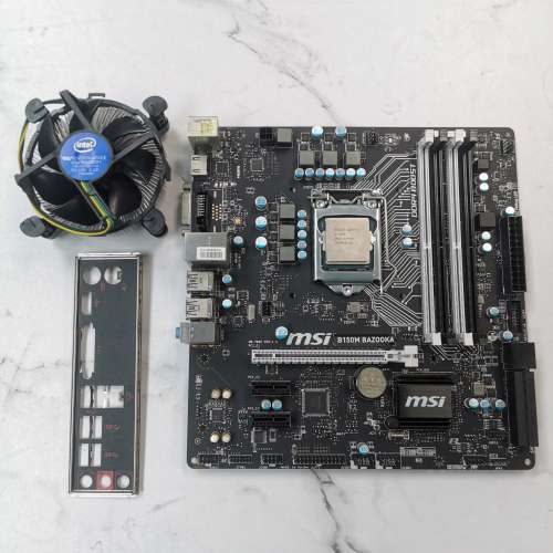 Intel i5 6400 + MSI B150M BAZOOKA + Intel 原裝散熱 OEM Cpu Cooler 底板 主機板