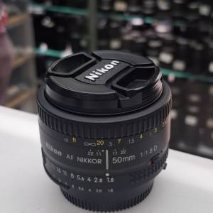 NIKON AF 50MM F1.8D 95% NEW
