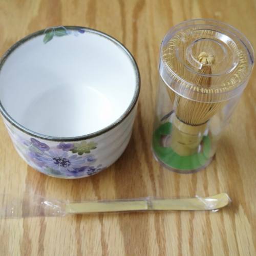 日本製 茶道套裝 抹茶碗 茶筅 茶勺