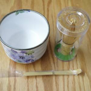 日本製 茶道套裝 抹茶碗 茶筅 茶勺