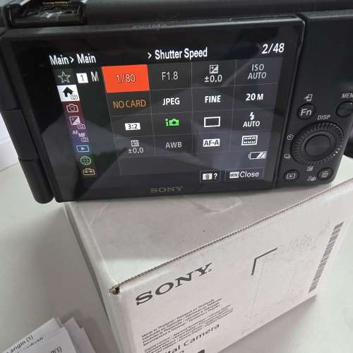 #2879 Sony 影像網誌相機 ZV-1 II (ZV-1M2) 黑色 99%新