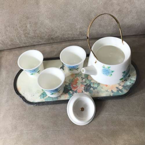 🍵 Ceramic Tea Set with Tray NEW 全新 瓷 茶具 🍵