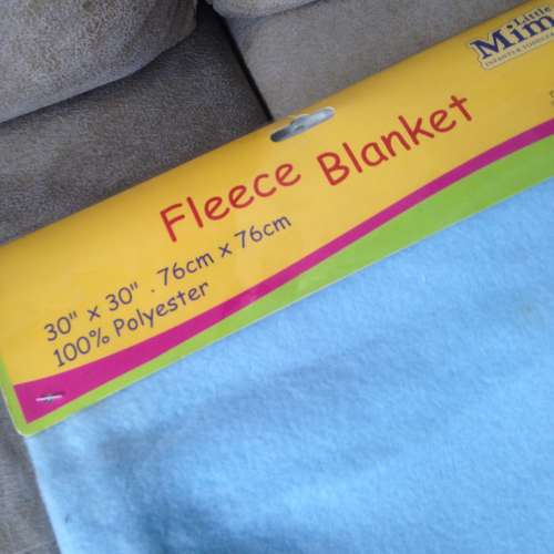 👶 Baby Fleece Blanket 76x76cm DISCOUNT NEW 全新 嬰兒 毛毯 藍小狗 👶