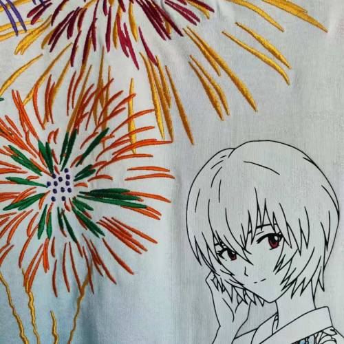 綾波麗橫須賀刺繡T恤