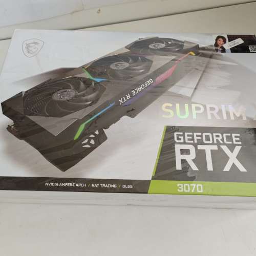 全新 MSI GeForce RTX 3070 Suprim X