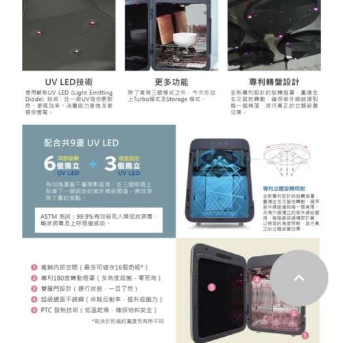 UPANG UP901 紫外線 UV 消毒烘乾機 Electric sterilizer (bb Baby bottle 奶樽 奶瓶)