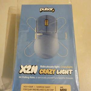 最新 Pulsar CrazyLight系列 X2N 超輕量無線遊戲滑鼠(Mini-Wildscape Ocean)