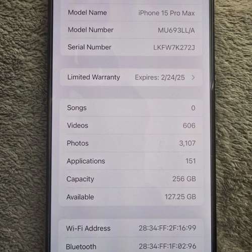 Apple Iphone 15 Pro Max 512GB Hong Kong Version