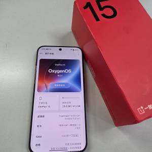 #3100 OnePlus 15 5G PLK110 (12+512GB) 黑色 99%新
